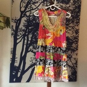 Free People Boho style, tie back tunic, Size S